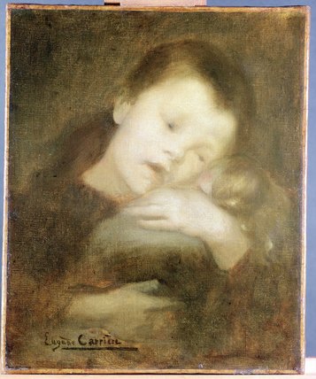 Child With A Doll — Eugène Anatole Carrière