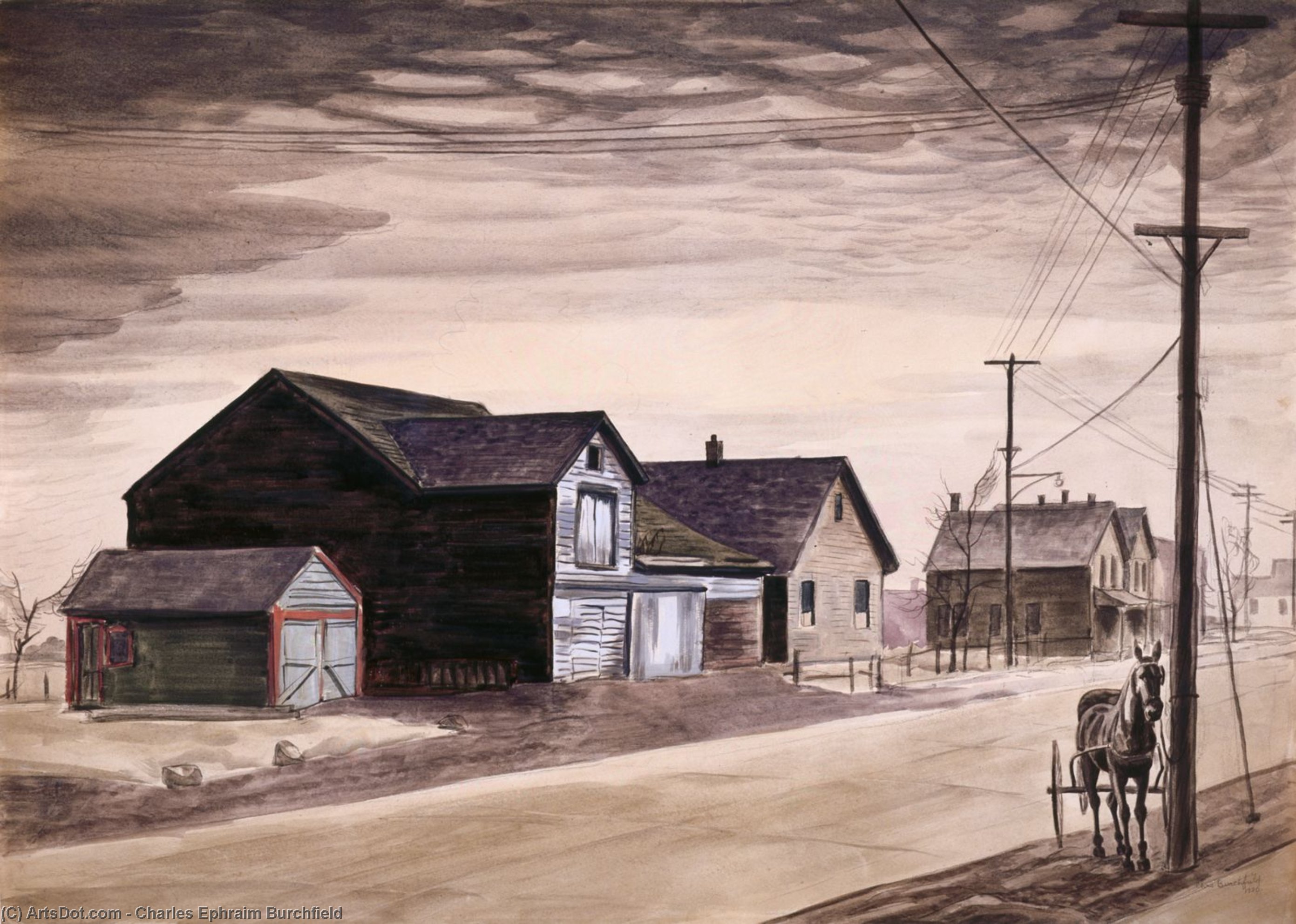 The Black Barn — Charles Burchfield