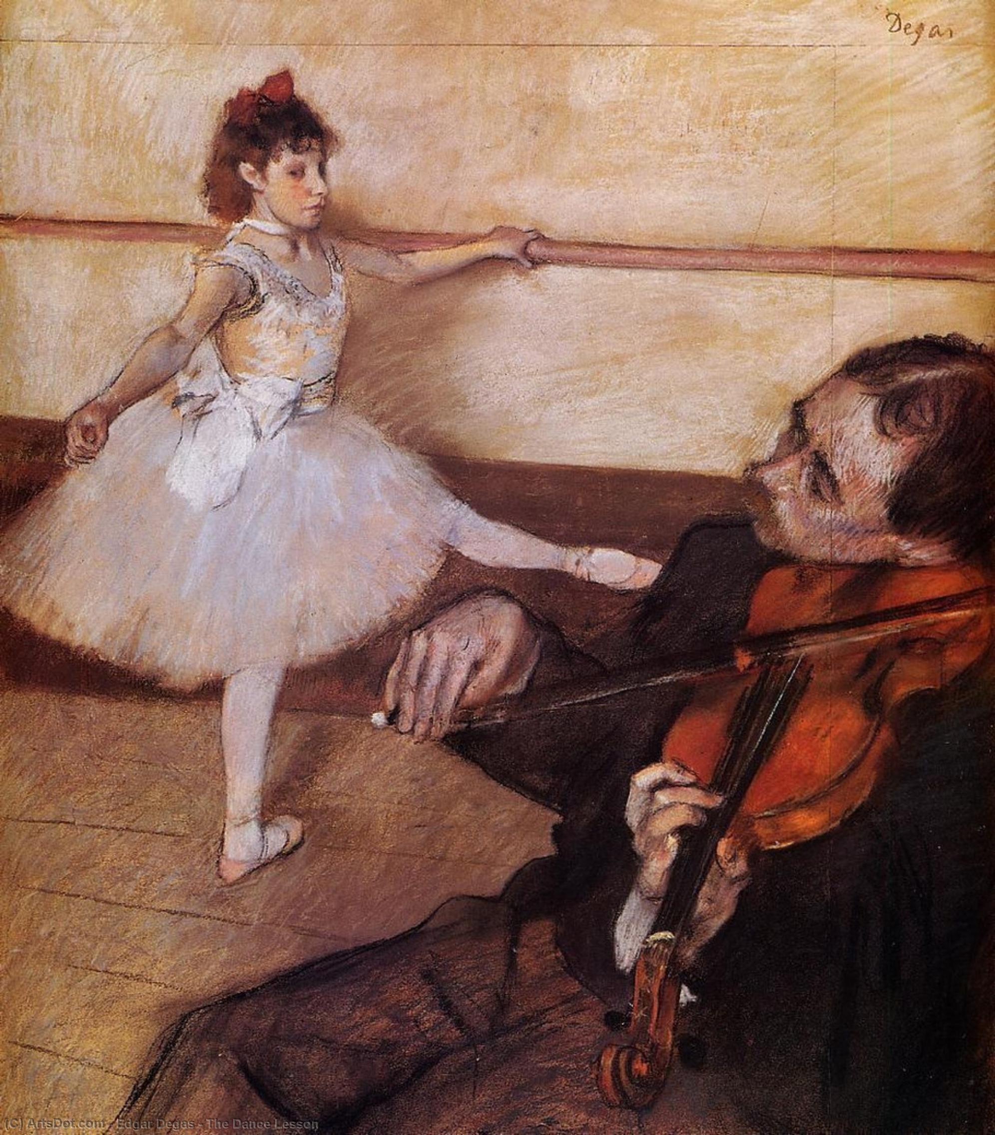The Dance Lesson — Хилари Жермен Едгар Дегас
