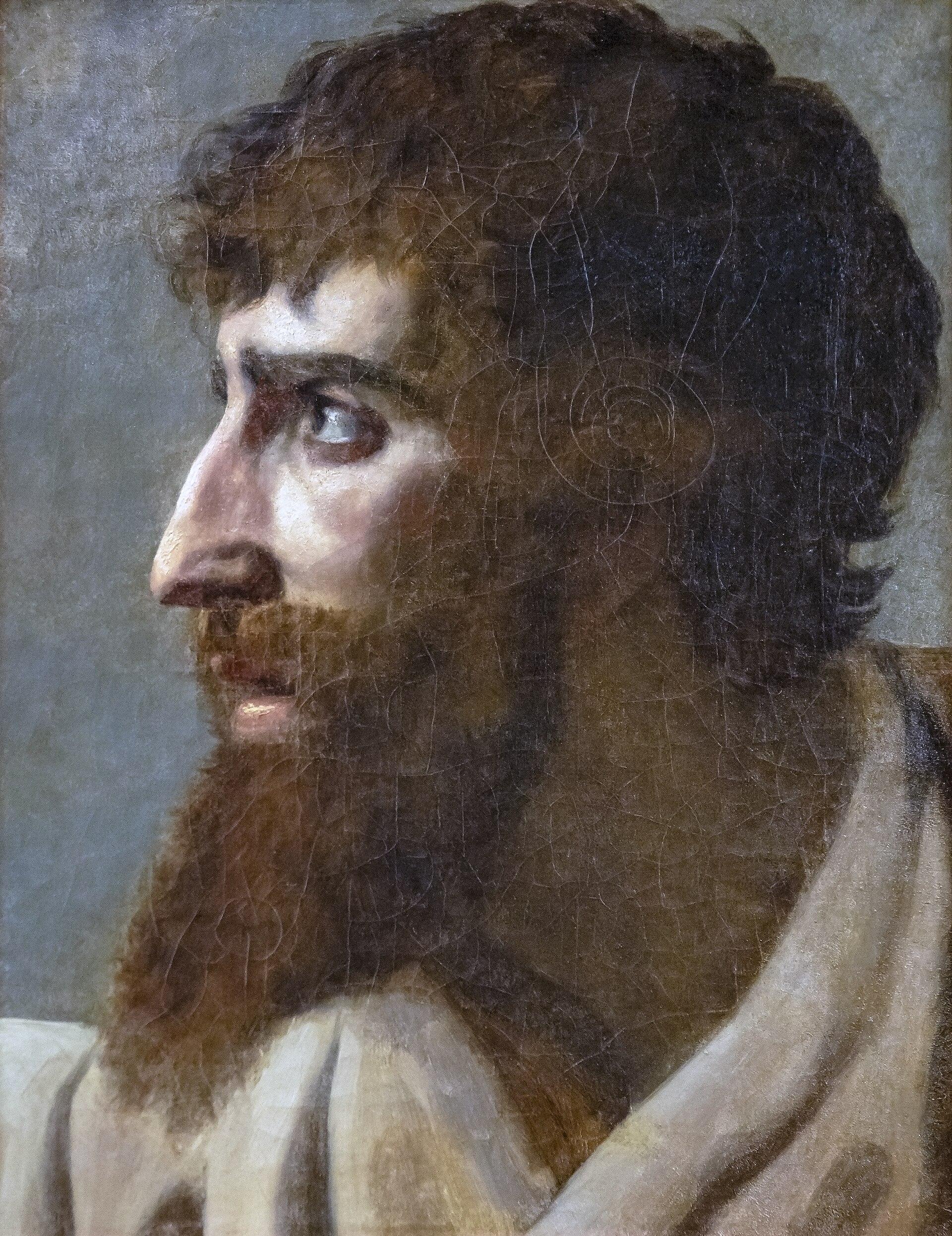 Étude De Tête D'homme — Jean Baptiste Paulin Guérin