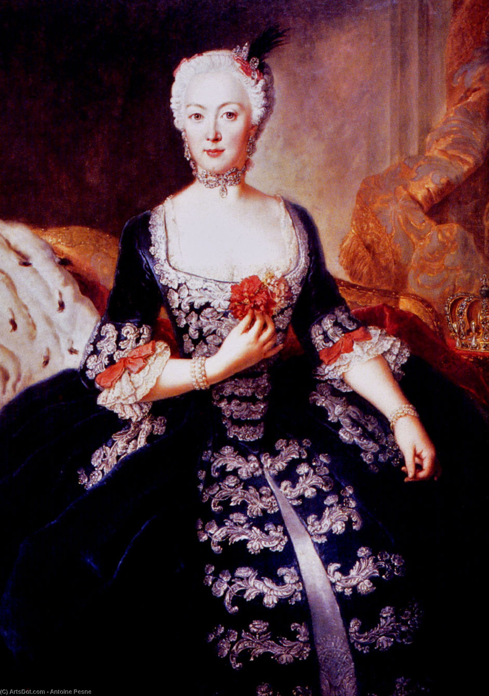 Isabel Cristina De Brunswick-wolfenbüttel — Antoine Pesne