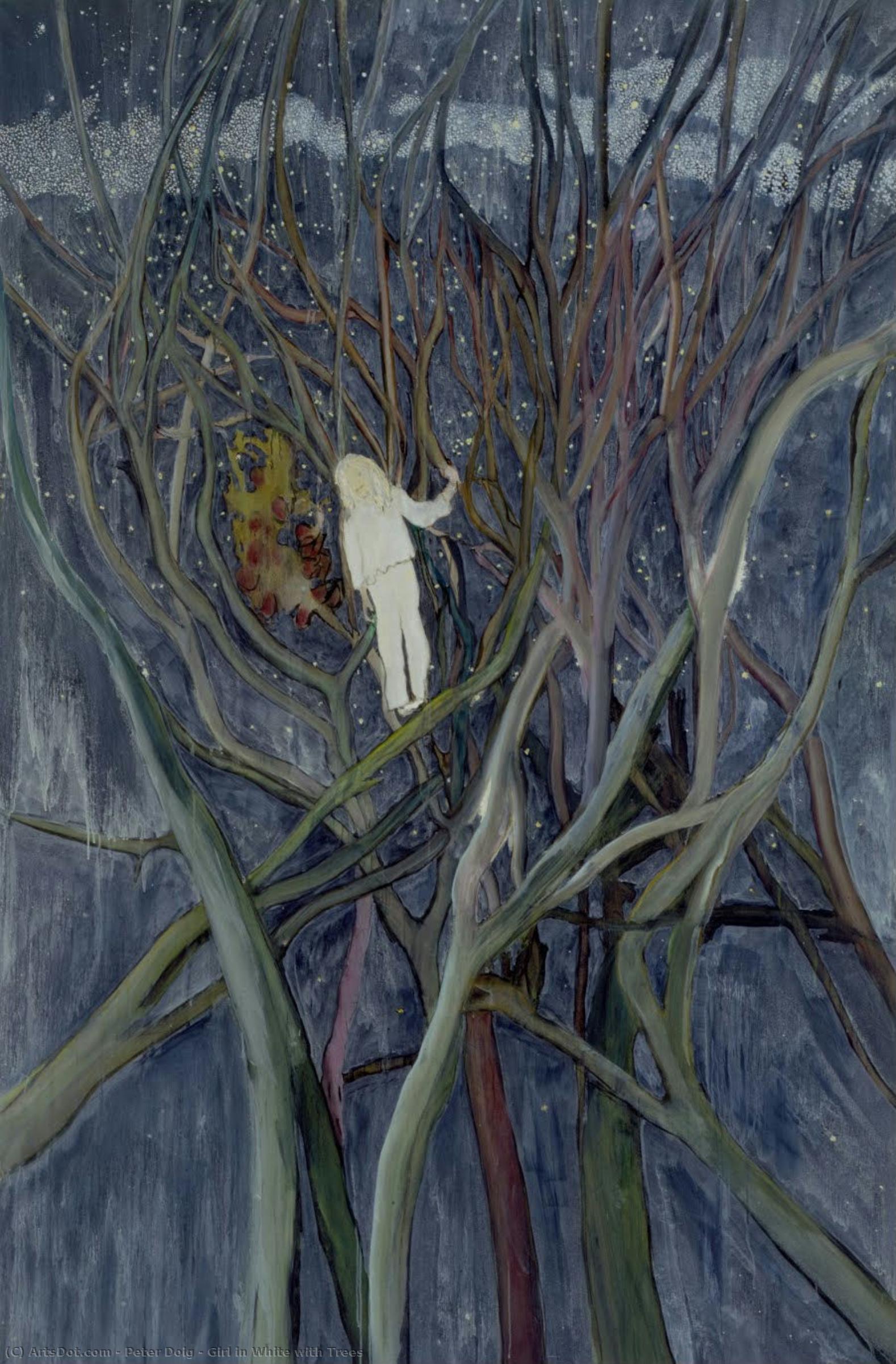 Girl In White With Trees — Peter Doig