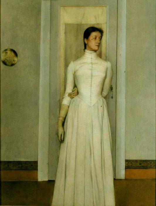 Portrait Of The Artist's Sister — Fernand Edmond Jean Marie Khnopff