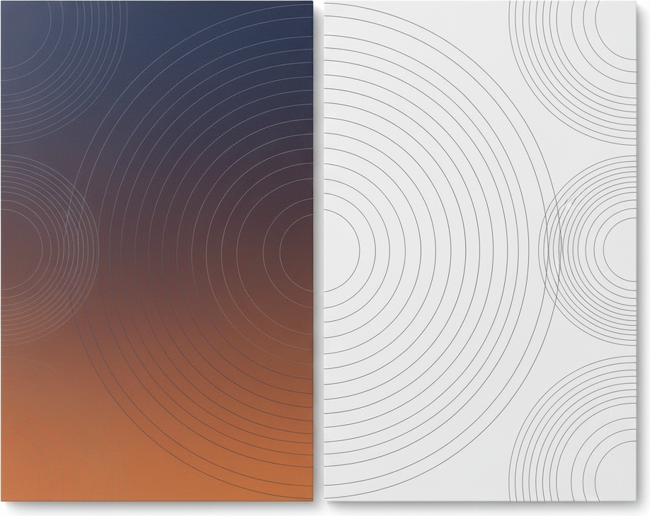 Echoes Of Resonance: A Diptych Study In Gradient And Concentric Geometry — Laurent Fabre