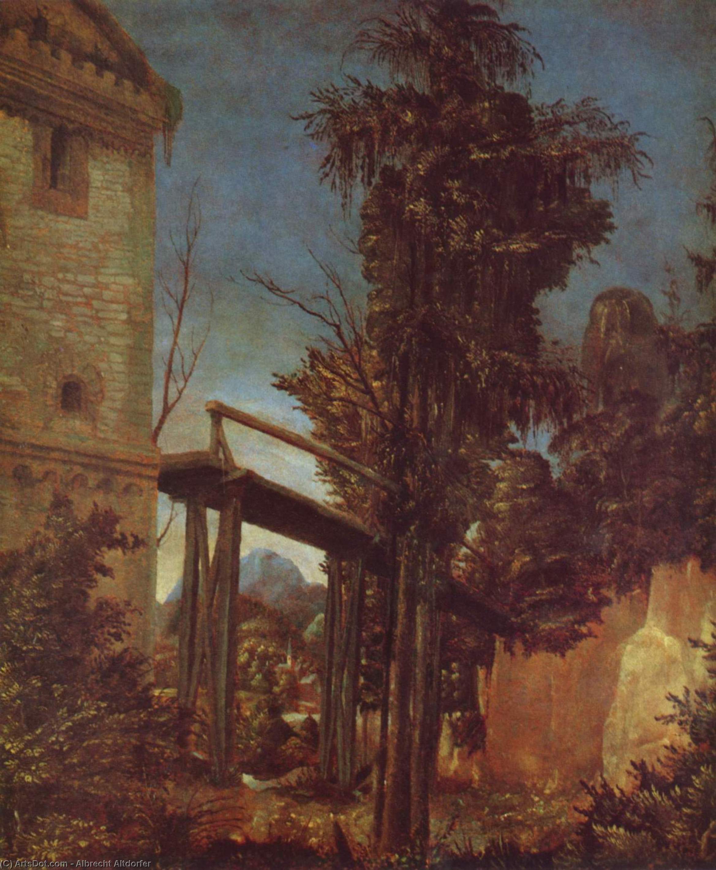 Landscape With A Bridge — Альбрехт Альтдорфер