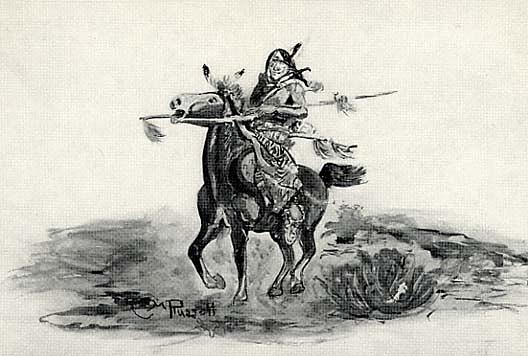 Ni Ka Wu, Warrior Brave, (painting) — Charles Marion Russell