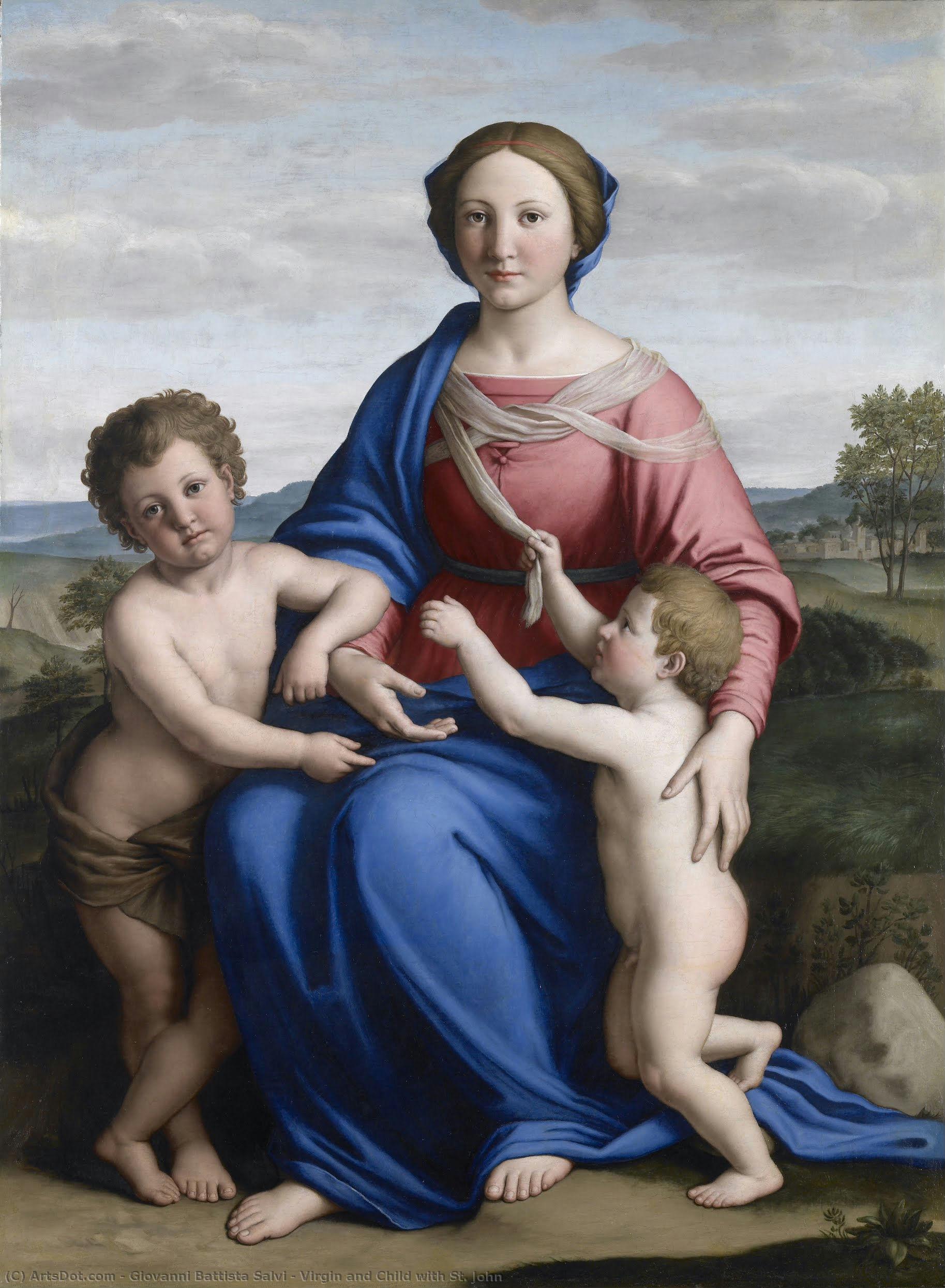 Virgin And Child With St. John — Đovani Batista Salvi