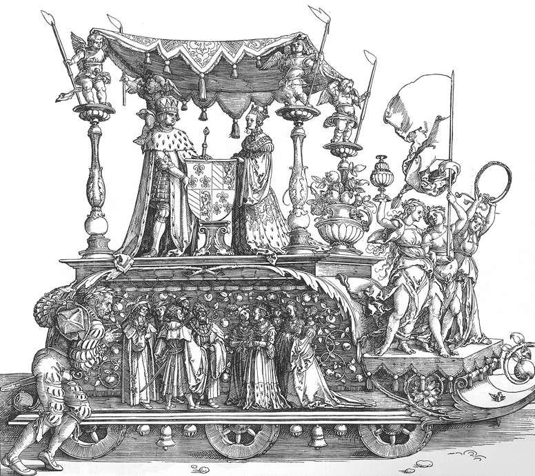 Der Kleine Triumphwagen Oder Die Burgundische Hochzeit — Albrecht Dürer
