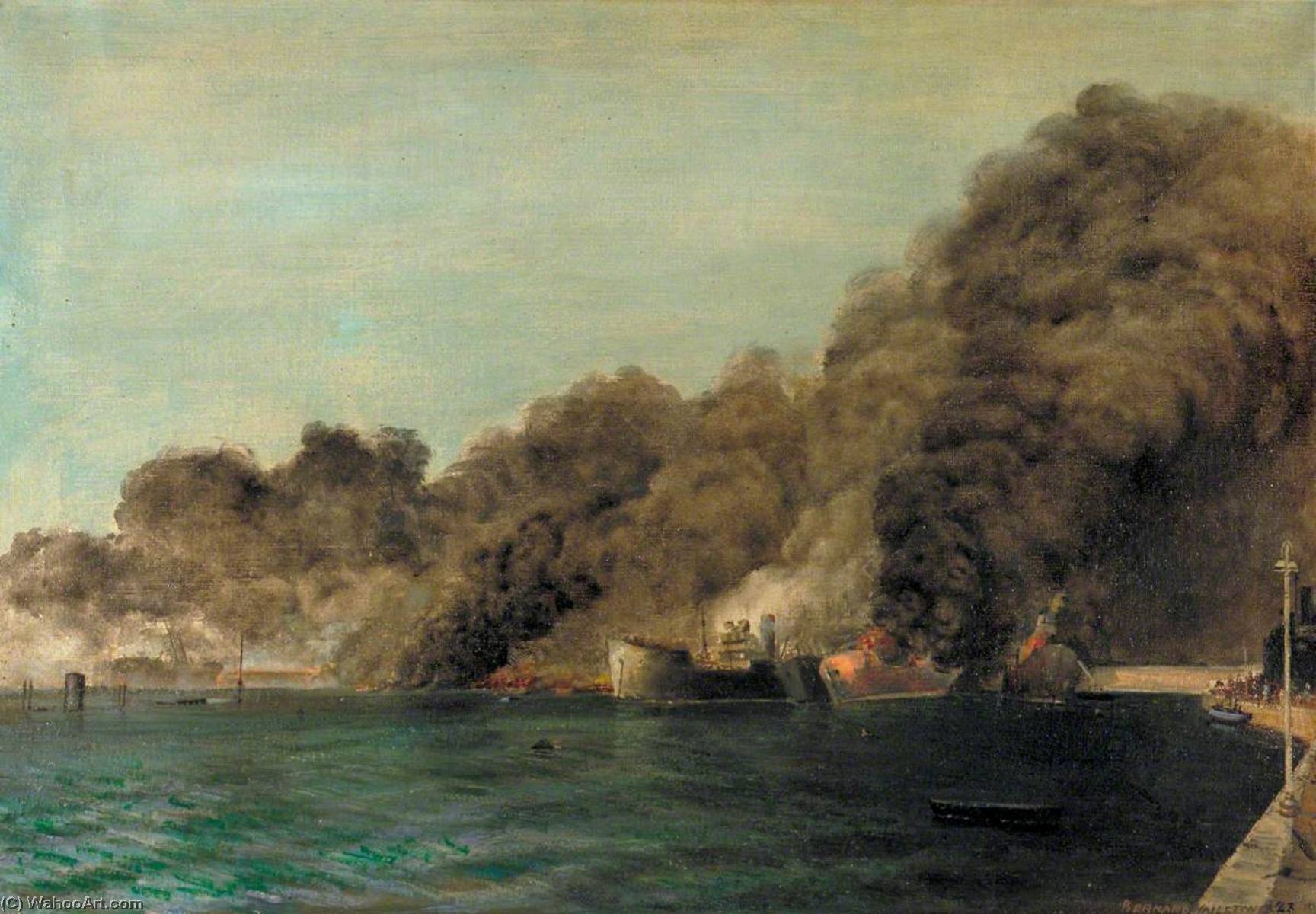 The Morning After The Big Raid At Bari, Italy — Bernard Hailstone