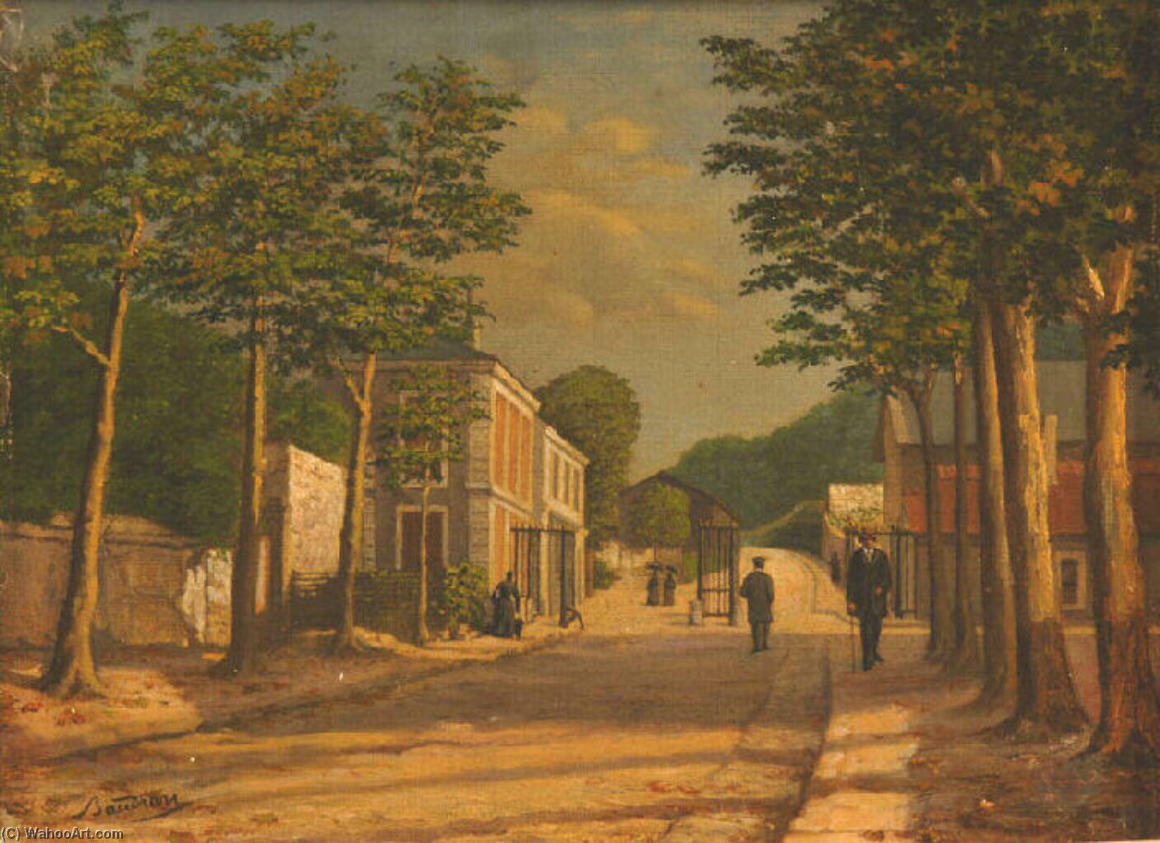 La Grille De La Porte De Buc — Baudran Auguste Alexandre