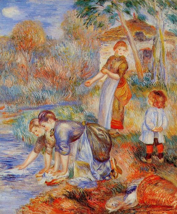 Laundresses — Пьер-огюст Ренуар