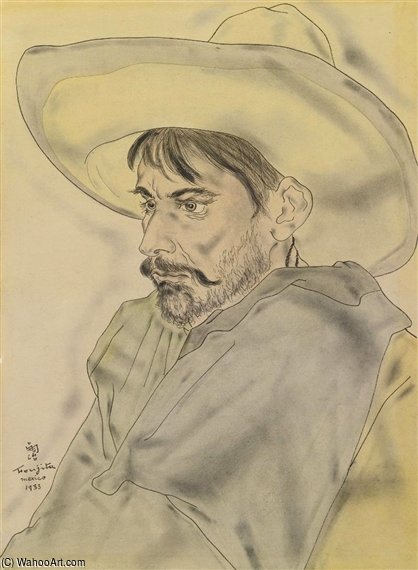 Jeune Mexicain Au Chapeu — Léonard Tsuguharu Foujita