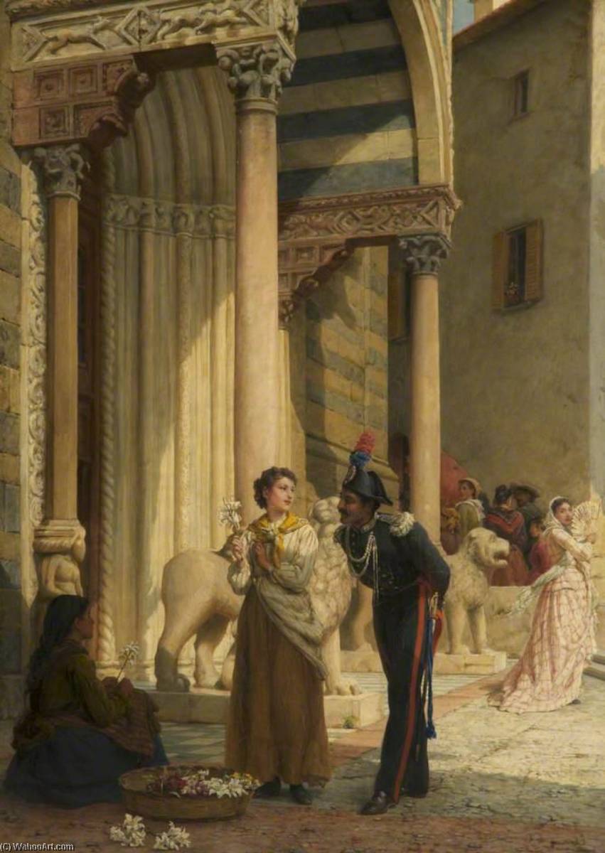 Jealousy In The Courtyard — Frank William Topham