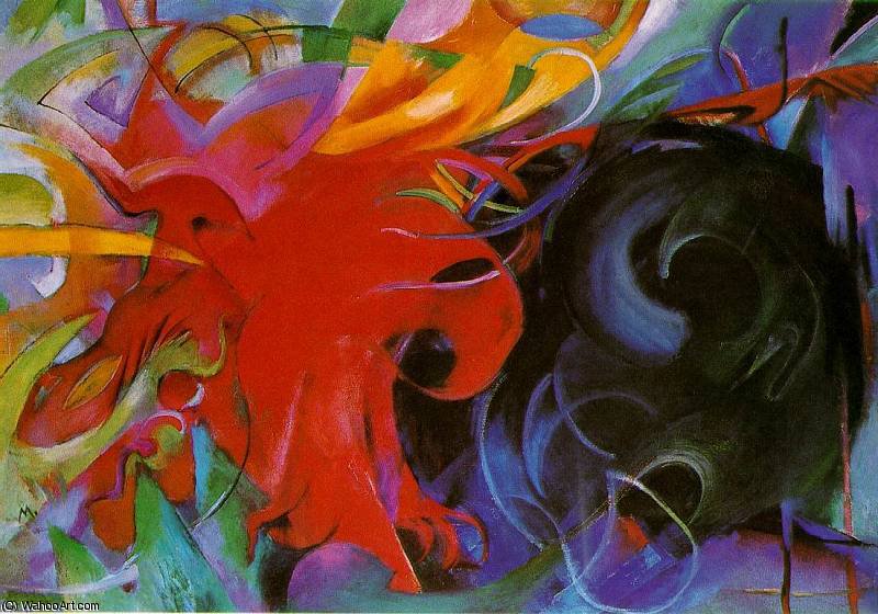 Fighting Forms (kampfende Formen) — Franz Marc