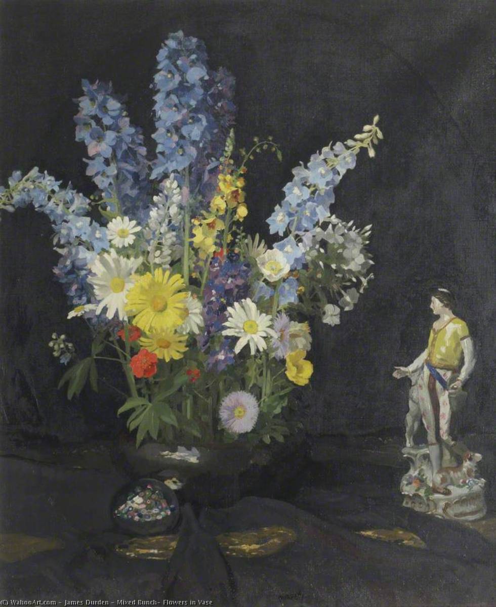 Mixed Bunch, Flowers In Vase — James Durden