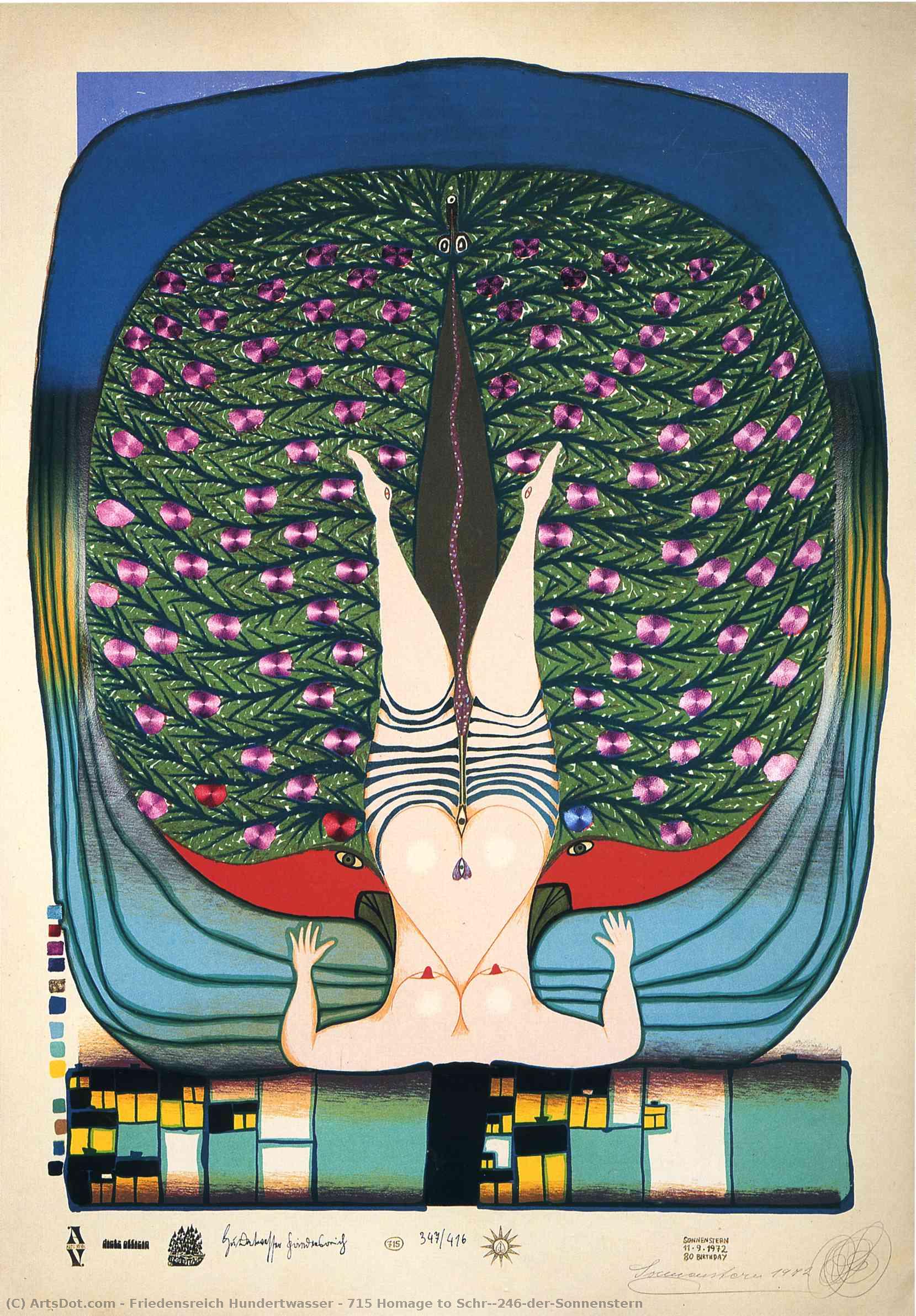 715 Homage To Schröder-sonnenstern — Friedensreich Hundertwasser