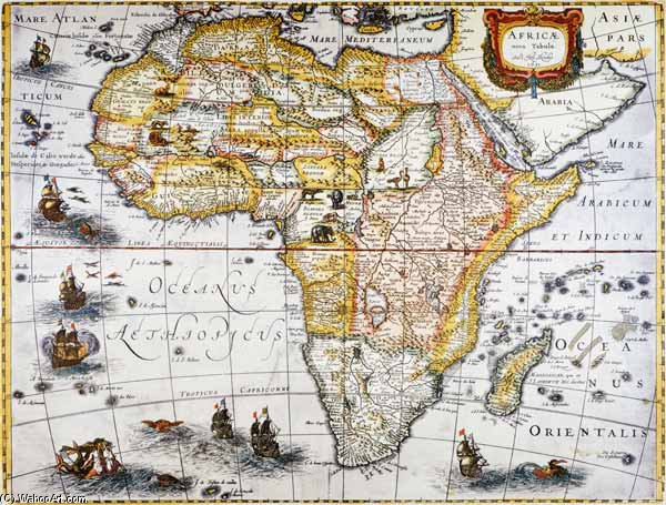 Africa, Map — Hendrik Hondius