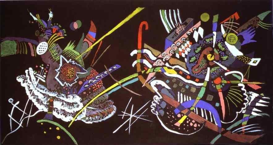 Draft For Mural In The Unjuried Art Show, Wall B — Wassily Wassilyevich Kandinsky