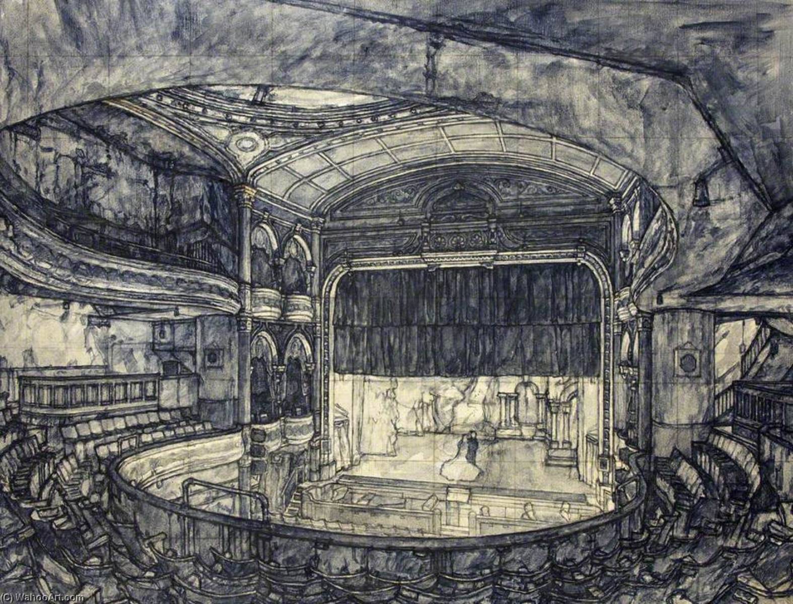 The Darkened Theatre, Interior Scene Of The Bristol Empire And Music Hall In The 1940s — Francis Hewlett