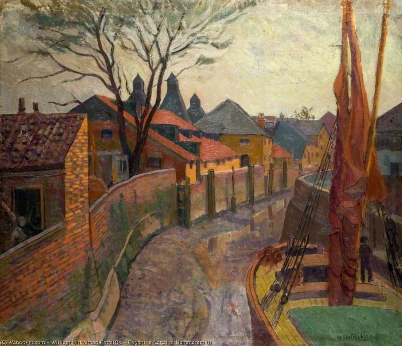 Regent's Canal At Hammersmith — William Whitehead Ratcliffe