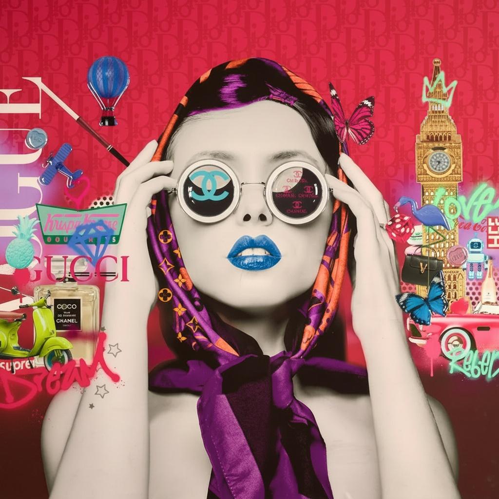 Eternal Reverie In Magenta: A Singular Vision Of Pop Art Chaos And Luxury — Caroline Pelletier