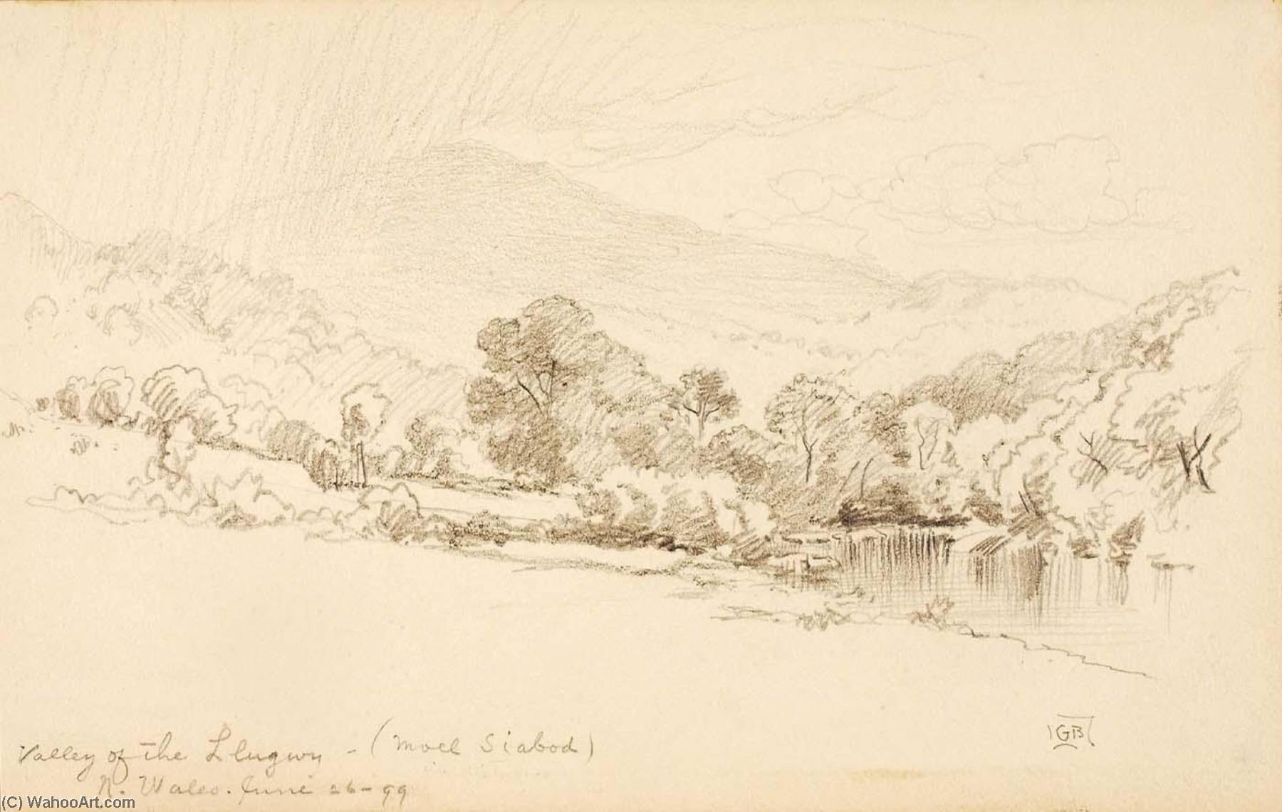 Valley Of The Llugwy (moel Siabod), North Wales — George Elbert Burr