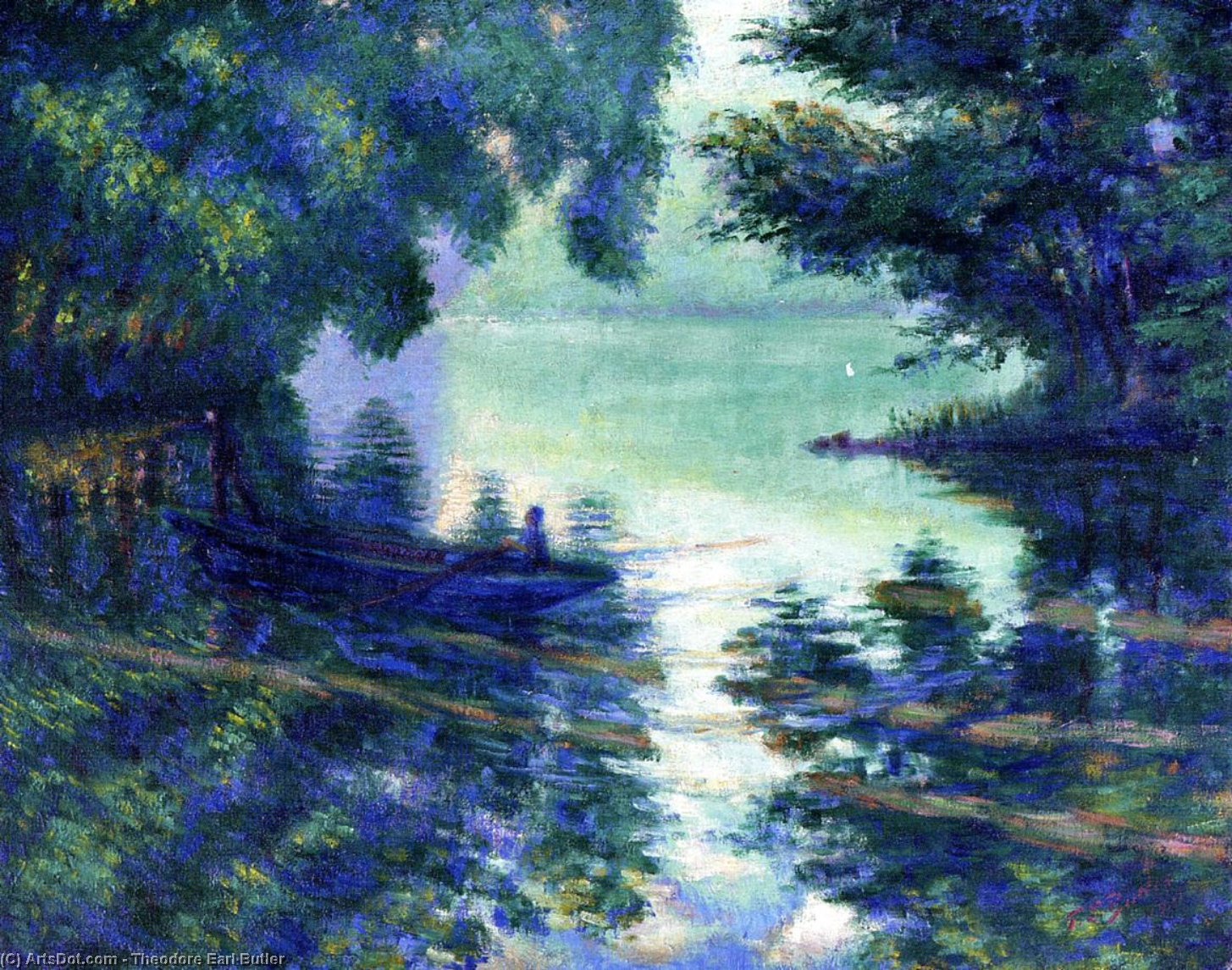 The Seine Near Giverny — Theodore Earl Butler