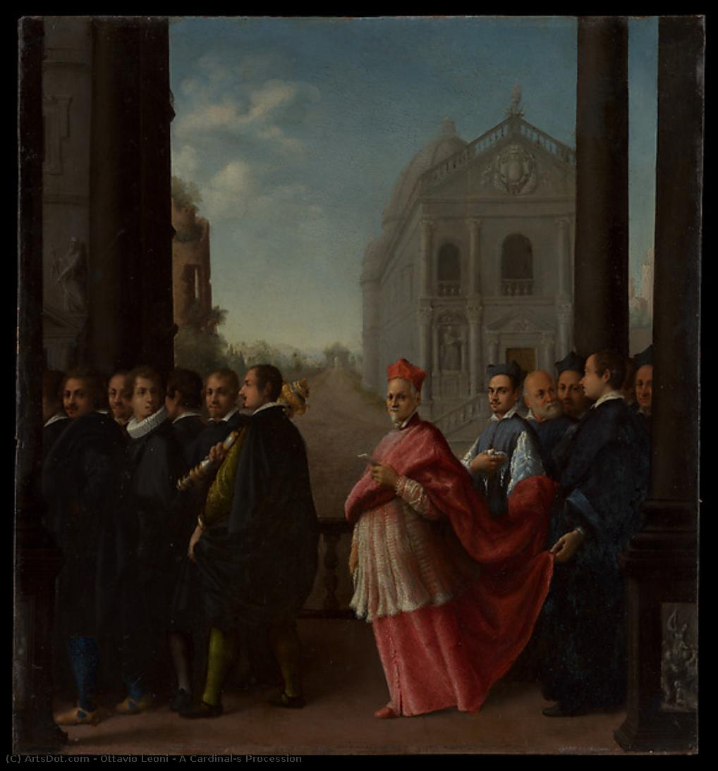 A Cardinal's Procession — Ottavio Leoni