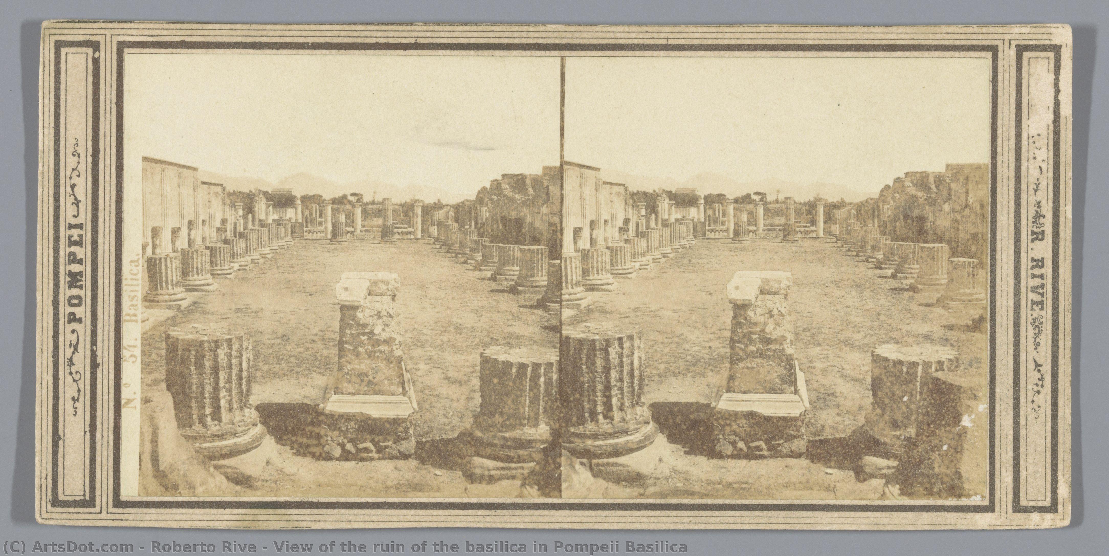 View Of The Ruin Of The Basilica In Pompeii Basilica — Roberto Rive