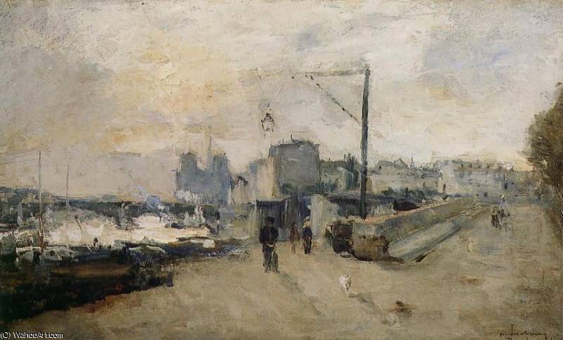 Notre Dame De Paris Vue De La Cite — Albert-charles Lebourg