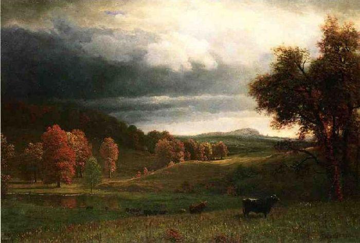 Autumn Landscape The Catskills Large — Albert Bierstadt