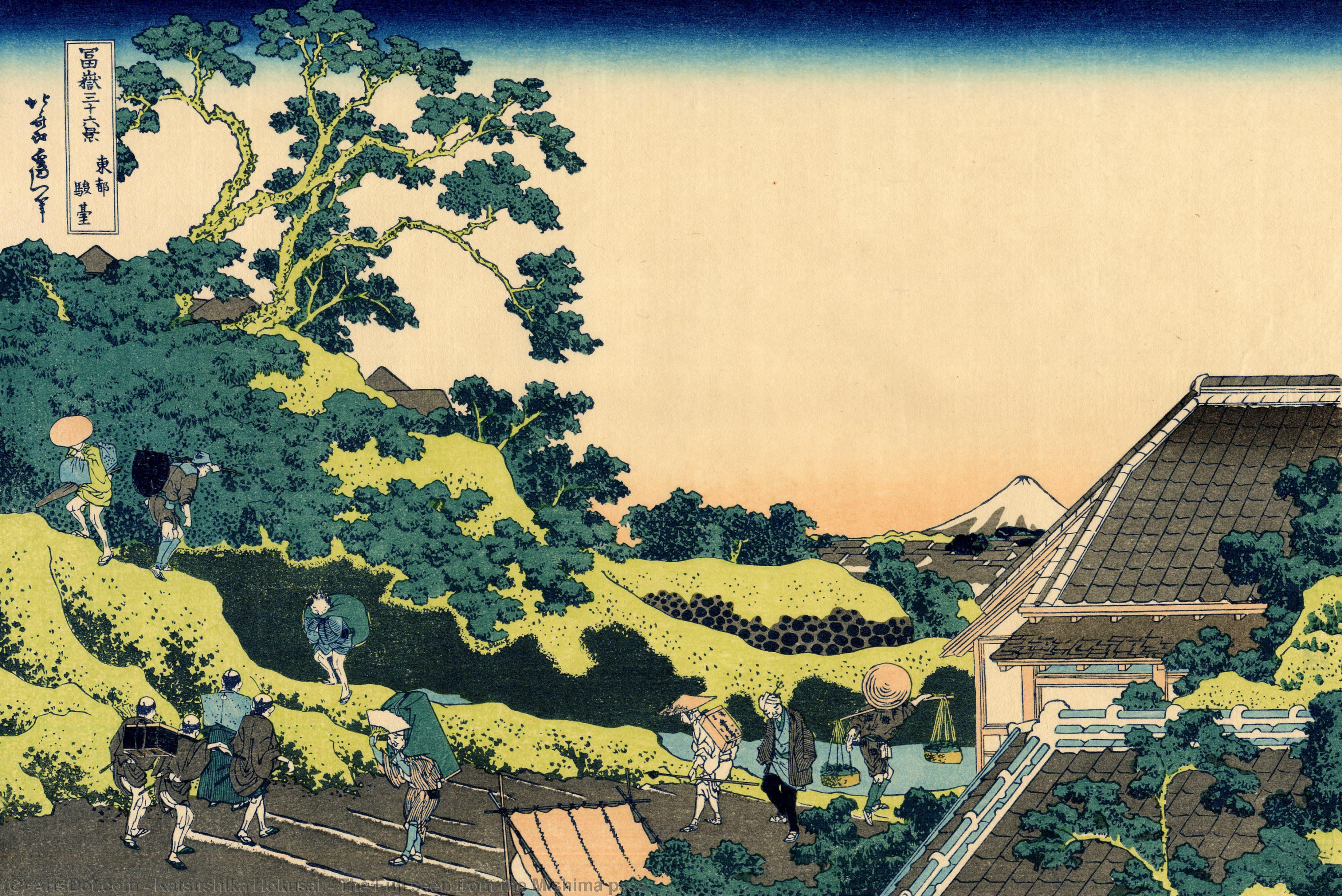 The Fuji Seen From The Mishima Pass — Katsushika Hokusai