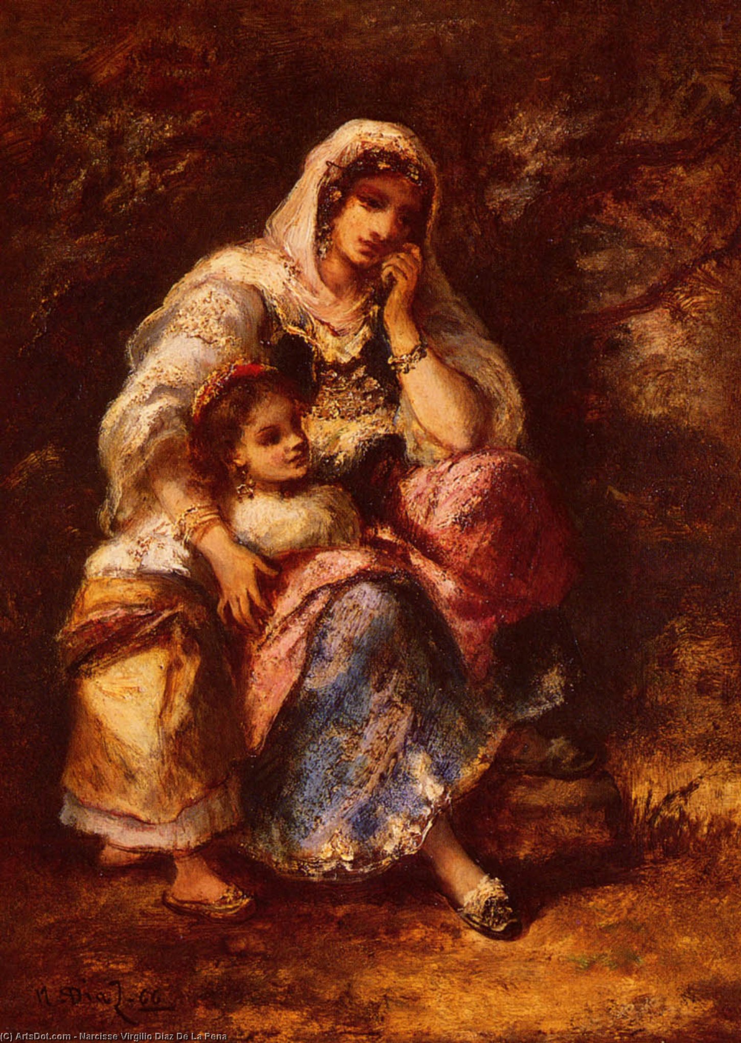 Gypsy Mother And Child — ナルシスカ・ディアス・デ・ラ・ペーニャ
