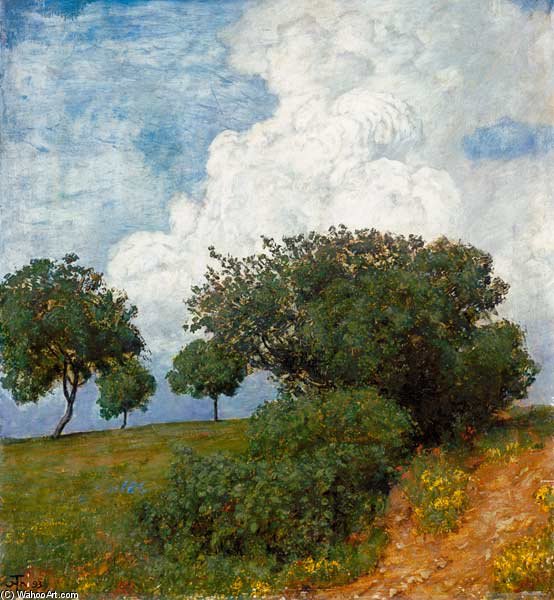 Landscape With Cloud — Ганс Тома