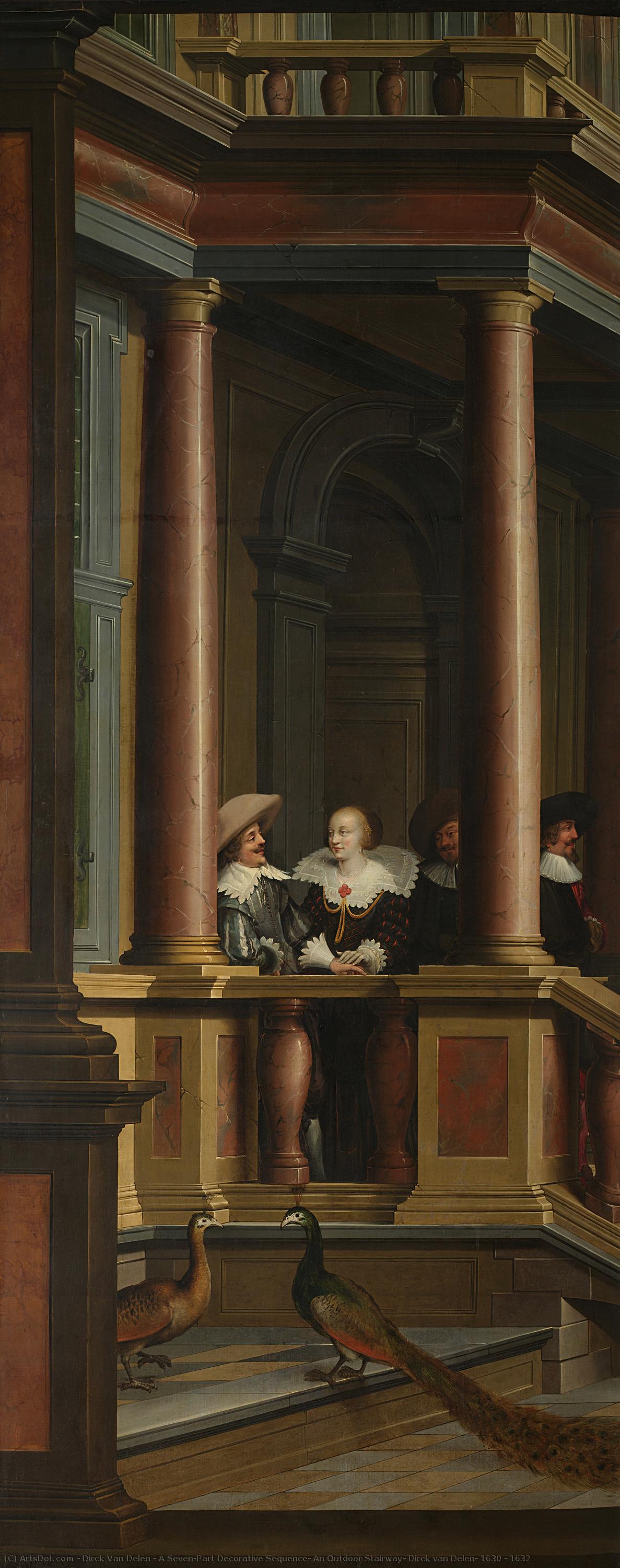 A Seven-part Decorative Sequence: An Outdoor Stairway, Dirck Van Delen, 1630 - 1632 — Dirck Van Delen