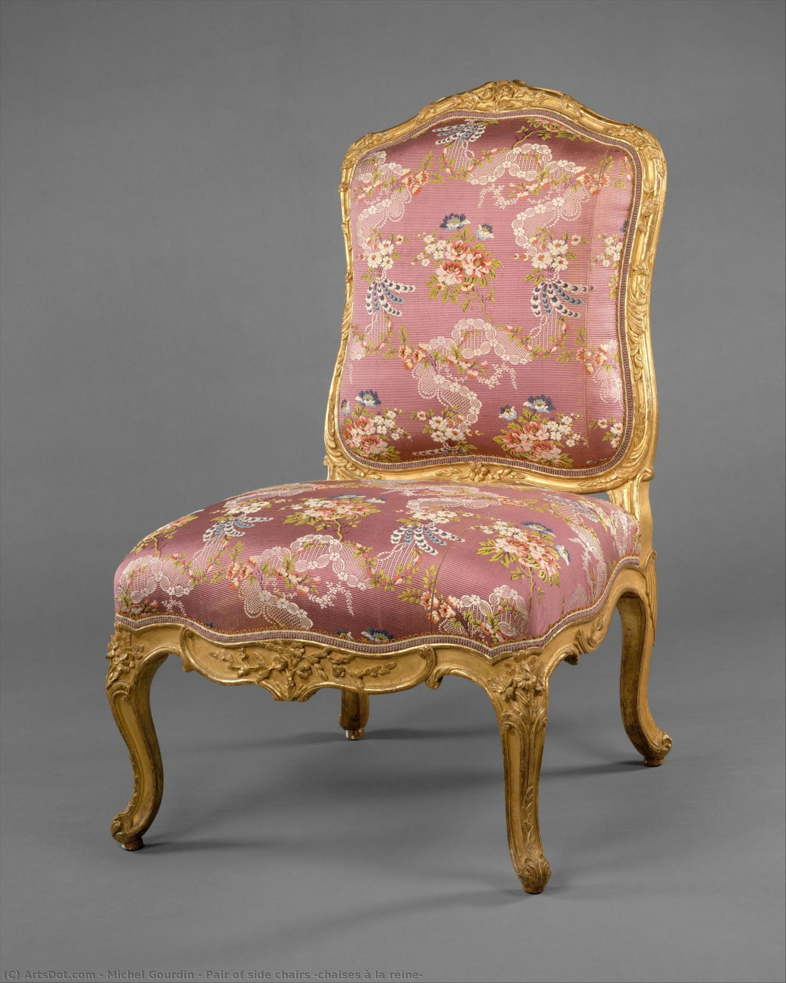 Pair Of Side Chairs (chaises À La Reine) — Michel Gourdin