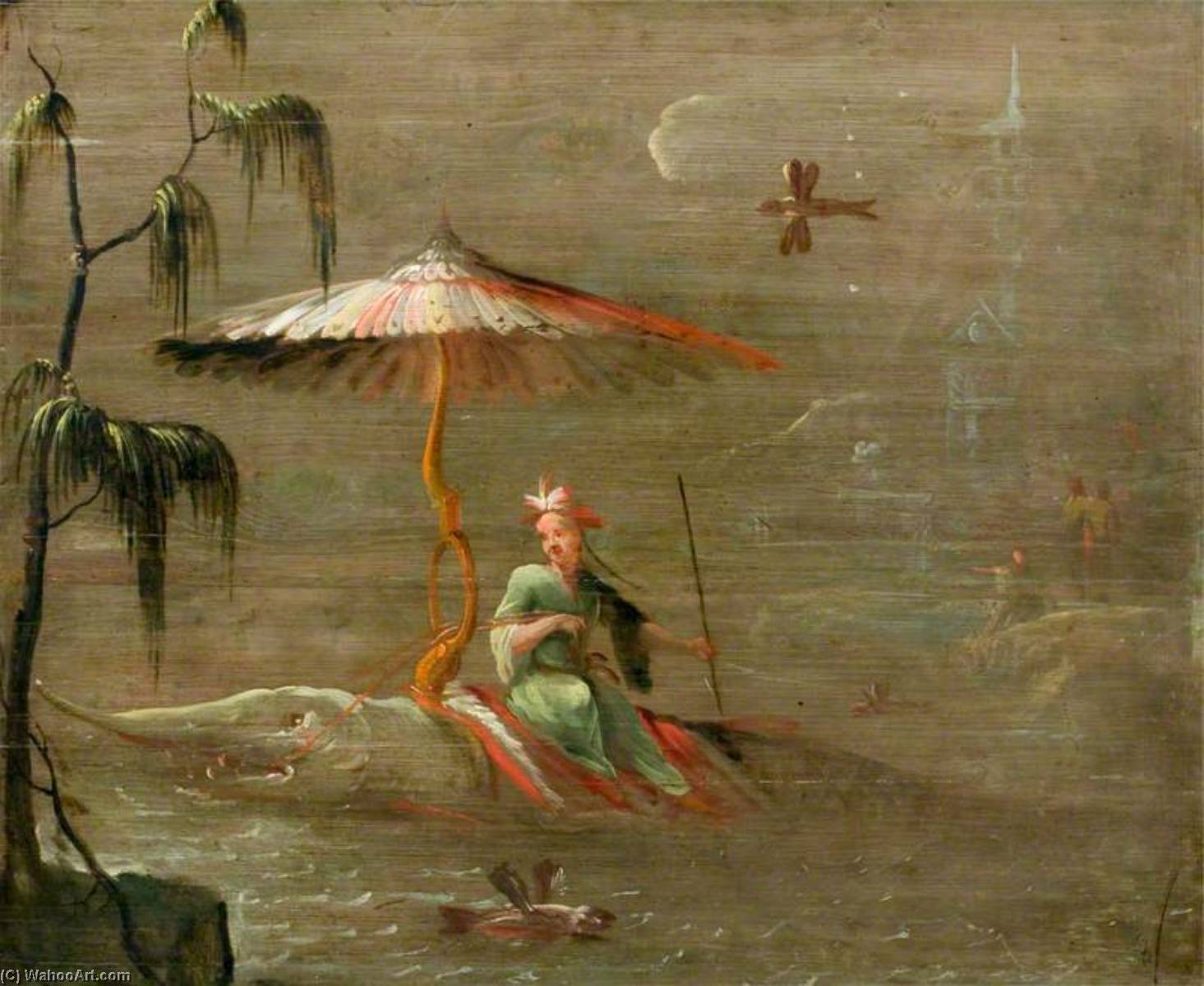 A Chinese Dignitary Riding A Fish — Robert Robinson
