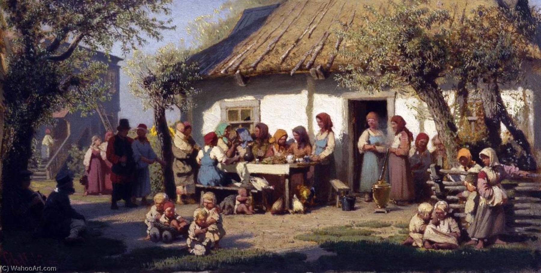 The Lunch Of Peasant Women — Petr Sukhodolsky