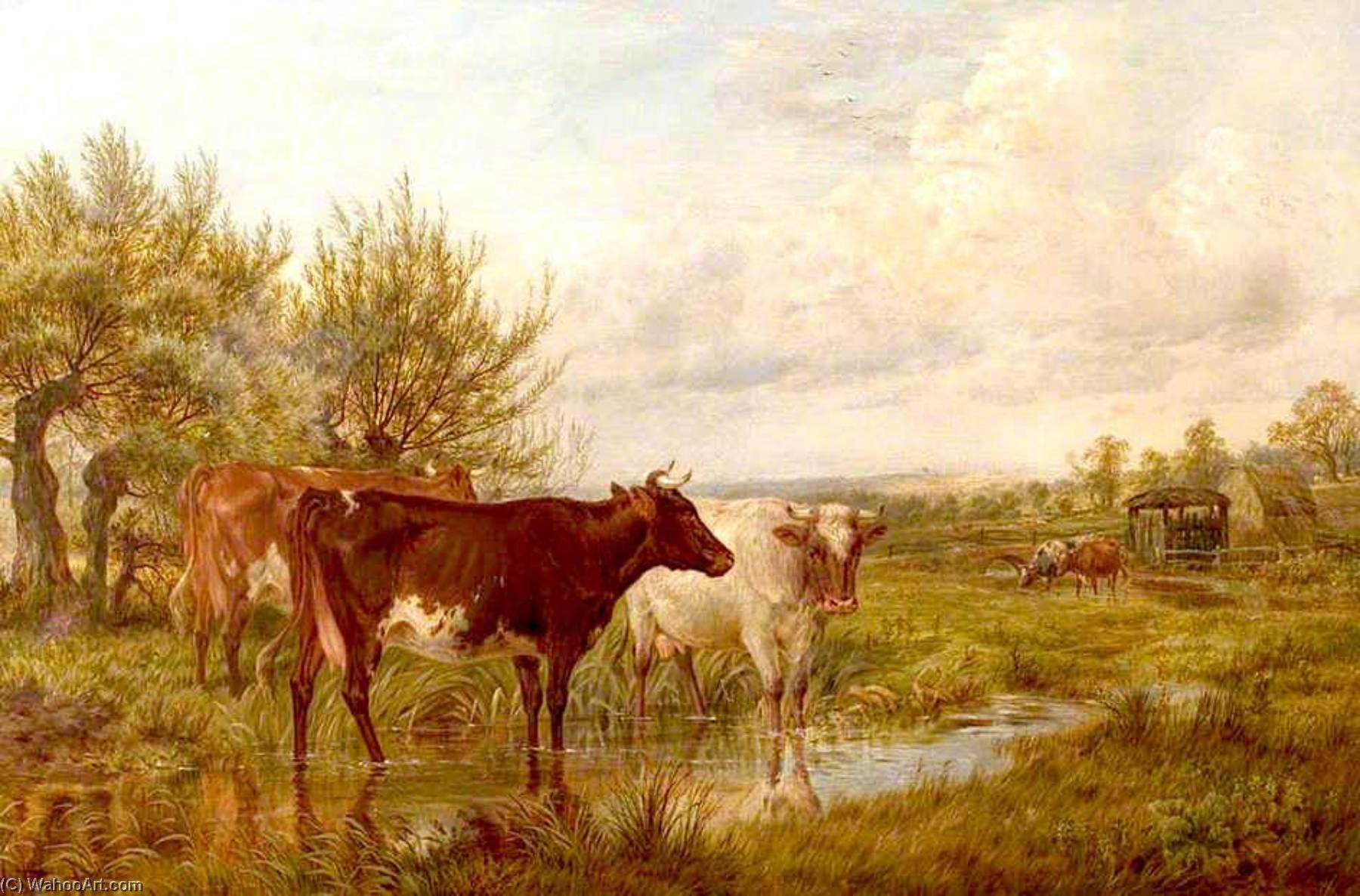 Landscape Near Worksop Manor Park, Nottinghamshire — James Walsham Baldock