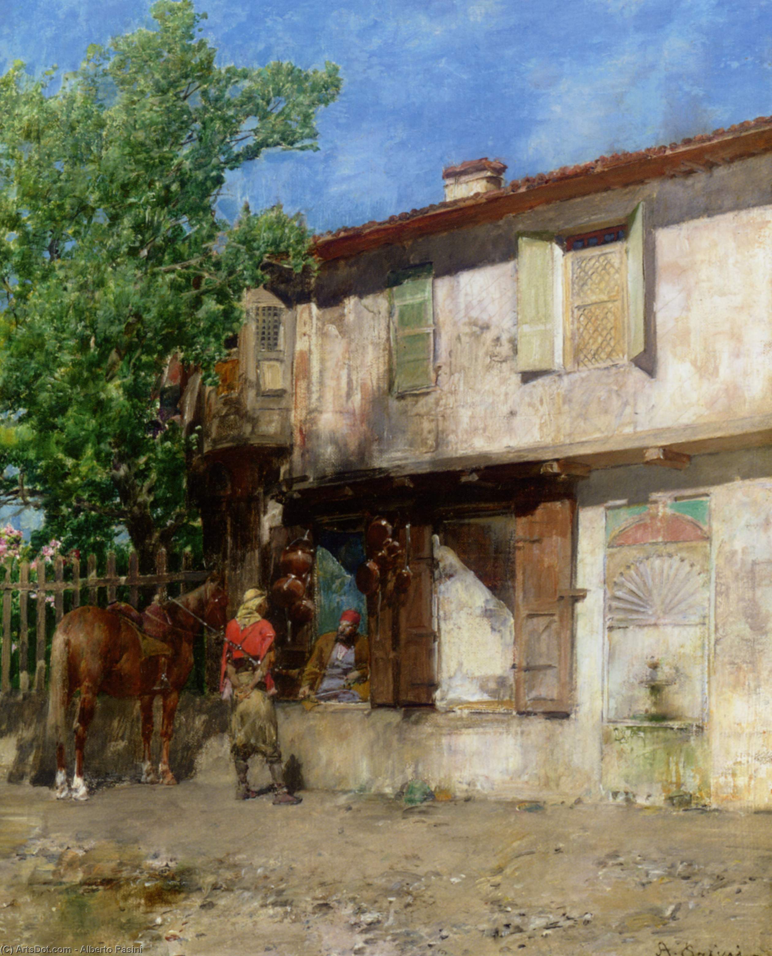 Visiting The Pottery Vendor — Альберто Пазини