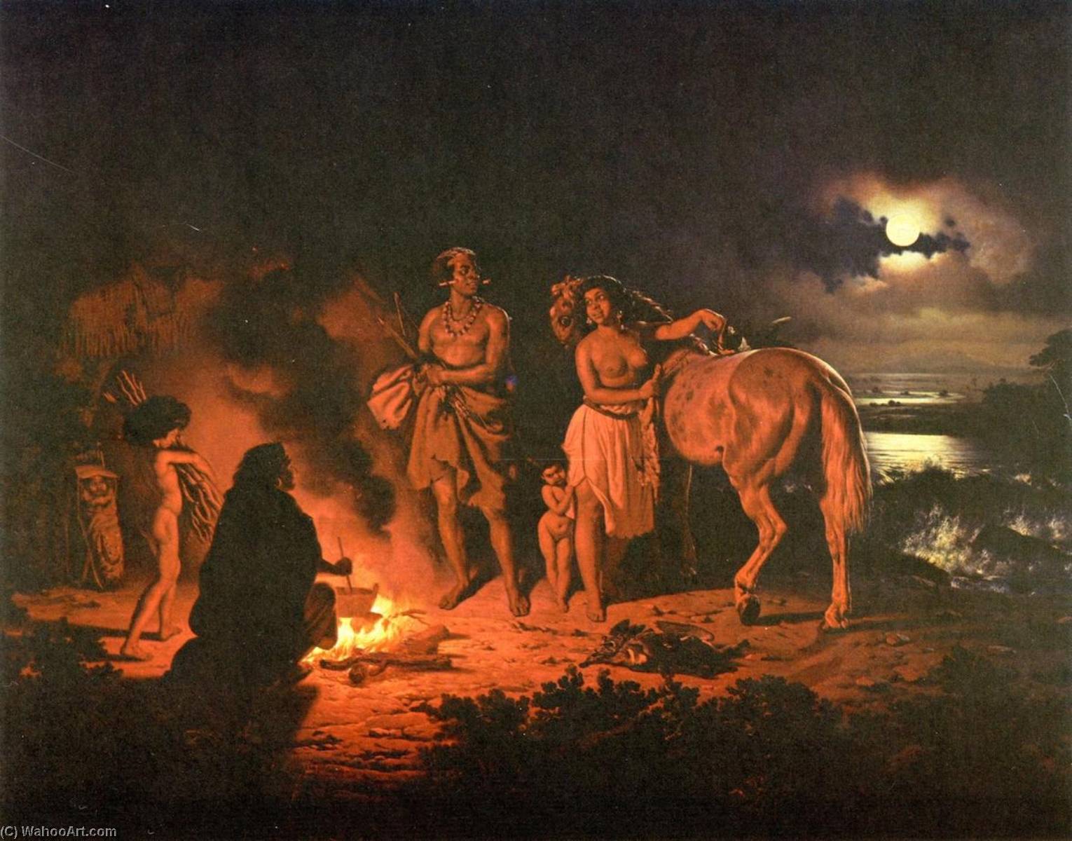 Indian Encampment — Charles Christian Nahl