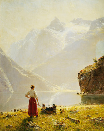 A Summer Day On A Norwegian Fjord — Hans Dahl
