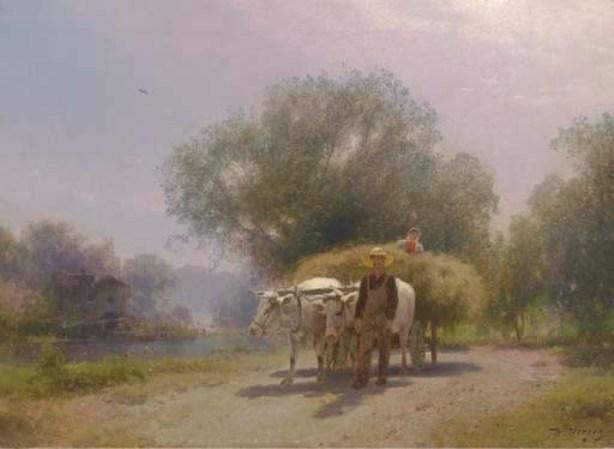 Harvest Scene In Flatbrookville — Herman Herzog