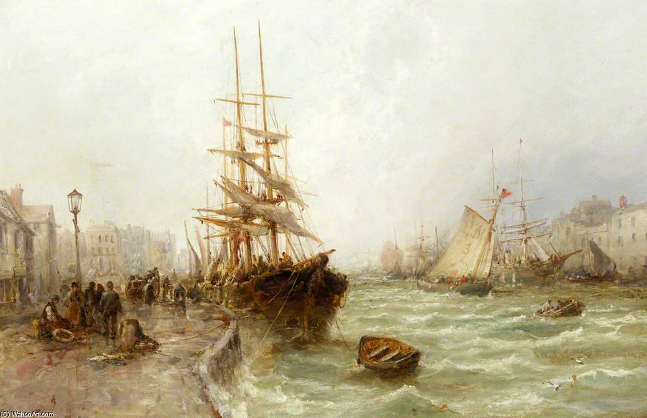 Shipping In A Choppy Inlet And Alongside — William Edward Webb