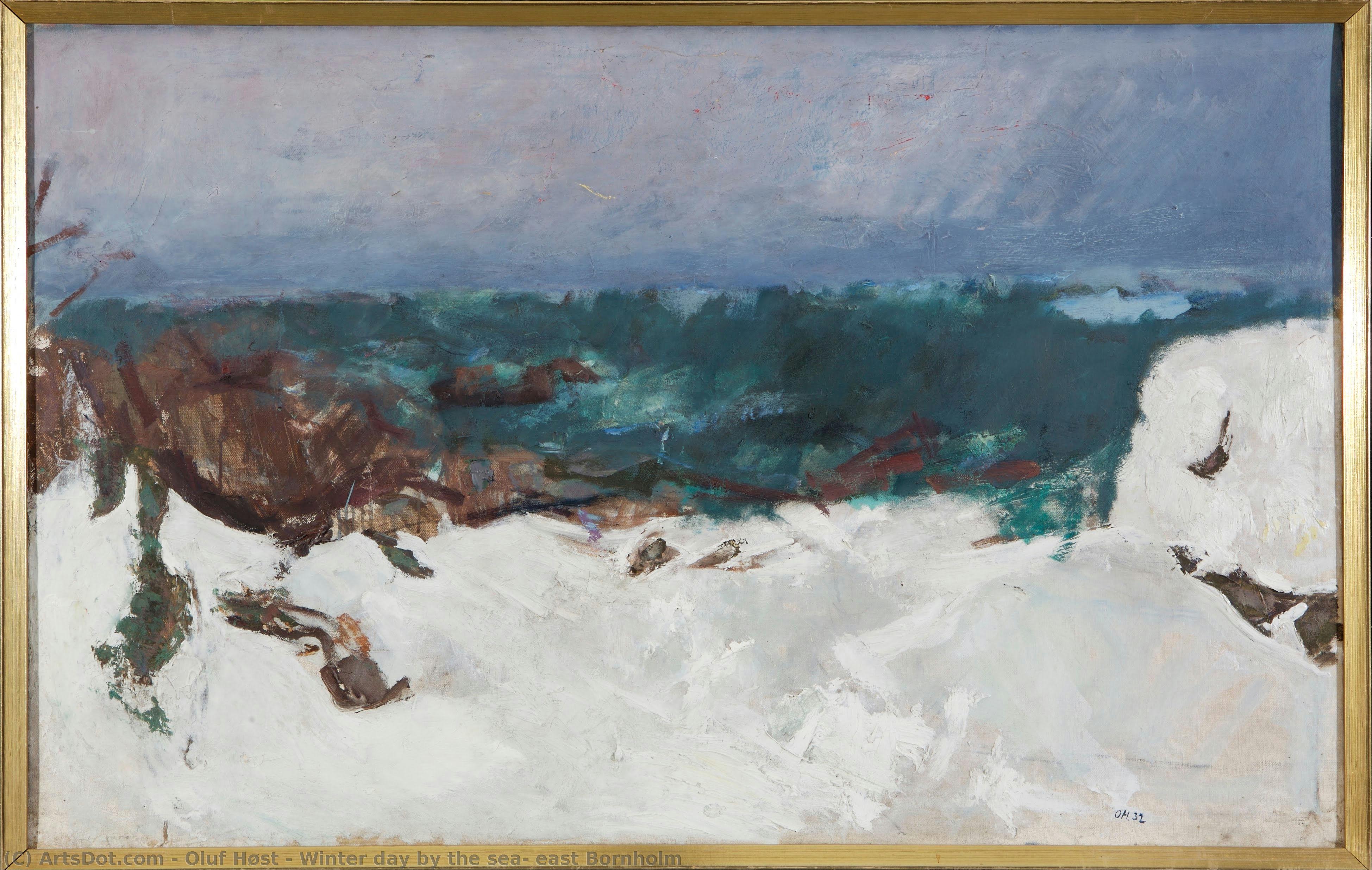 Winter Day By The Sea, East Bornholm — Oluf Høst