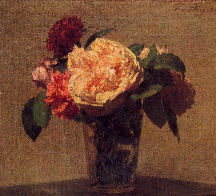 Flowers In A Vase — Henri Fantin-latour