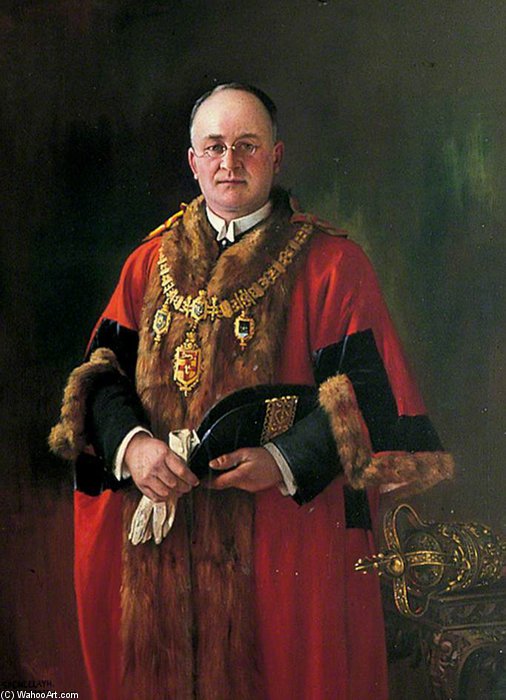 Alderman Price, Mayor Of Rochester — Charles Spencelayh