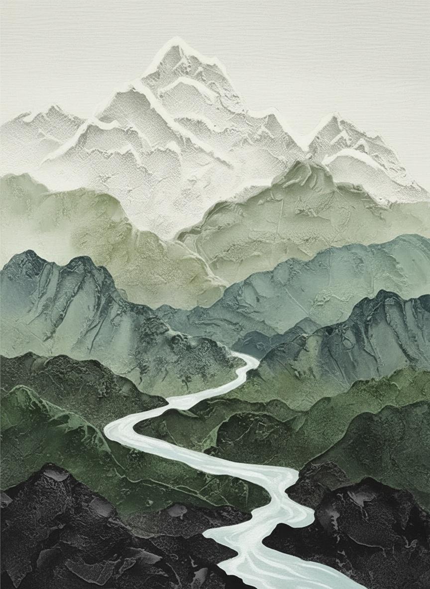 Serpentine Passage Through Layered Epochs Of Mist-shrouded Ascent — Laurent Fontaine