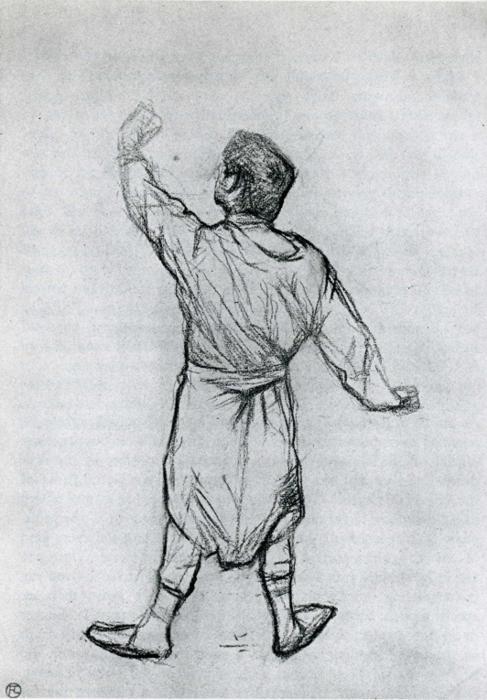 Man In A Shirt, From Behind — Henri De Toulouse-lautrec
