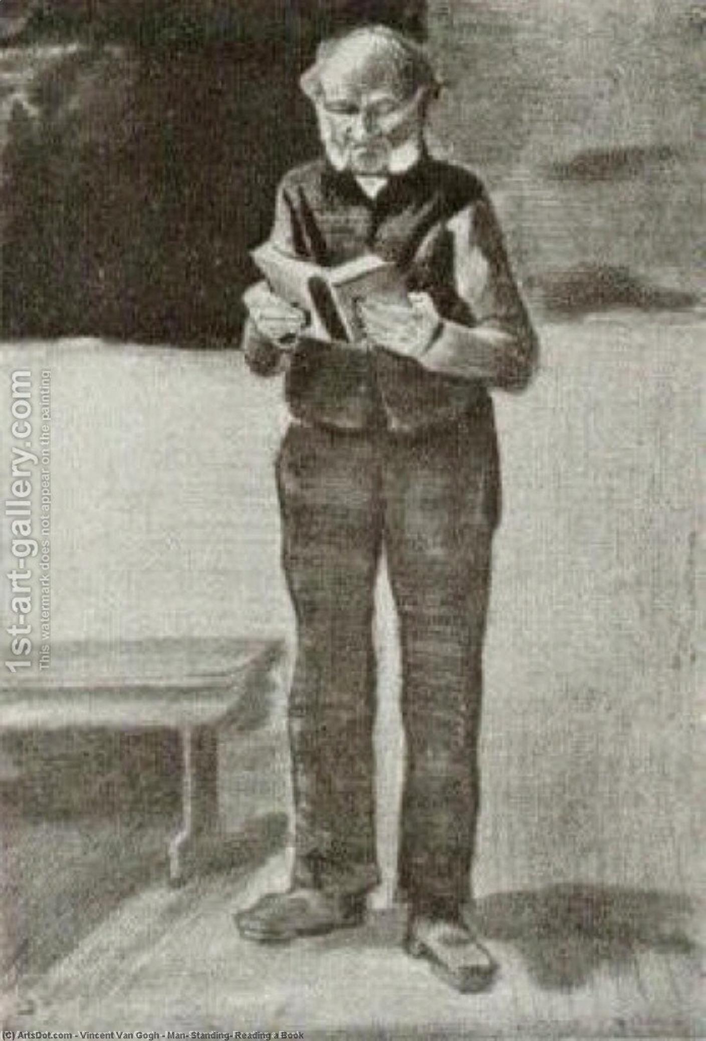 Man, Standing, Reading A Book — Vincent Willem Van Gogh